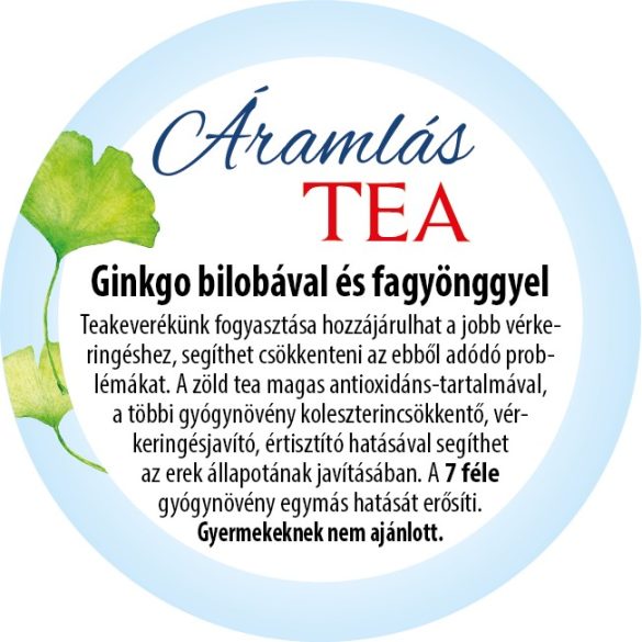 Áramlás tea - keringést javító hatással